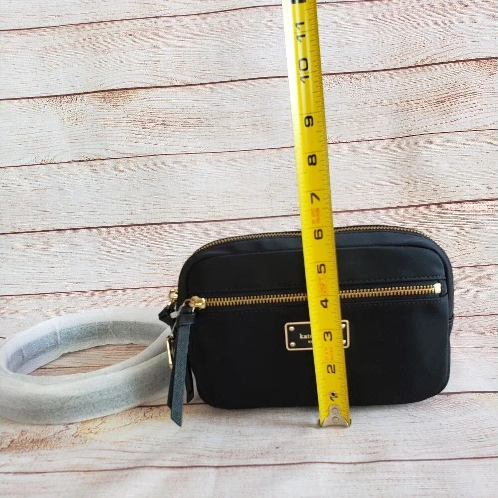 Kate Spade Sophy Wilson Road Nylon Fanny Pack Belt Bag Crossbody Black Adjustabl
